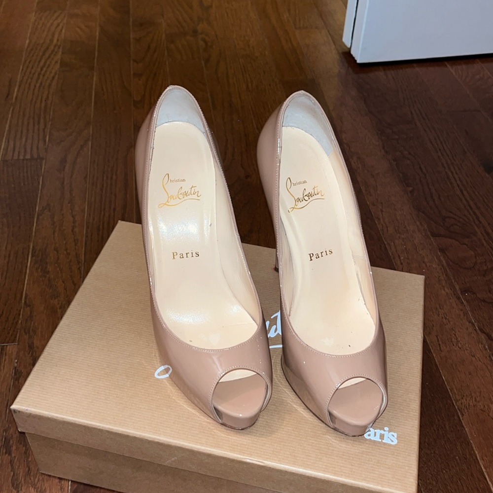 Nude Christian Louboutin heels